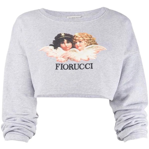 Fiorucci Tops - Fiorucci Angels Cropped Sweatshirt